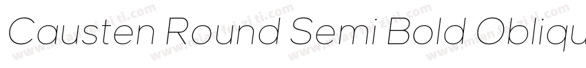 Causten Round Semi Bold Oblique字体转换